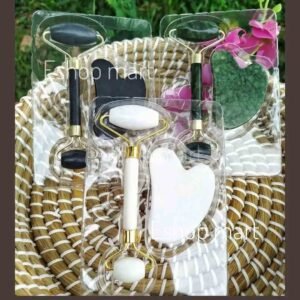 Premium Natural Jade Roller & Gua Sha Set