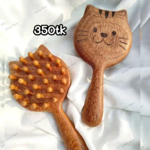 Sandalwood Cat-Shaped Scalp Massager