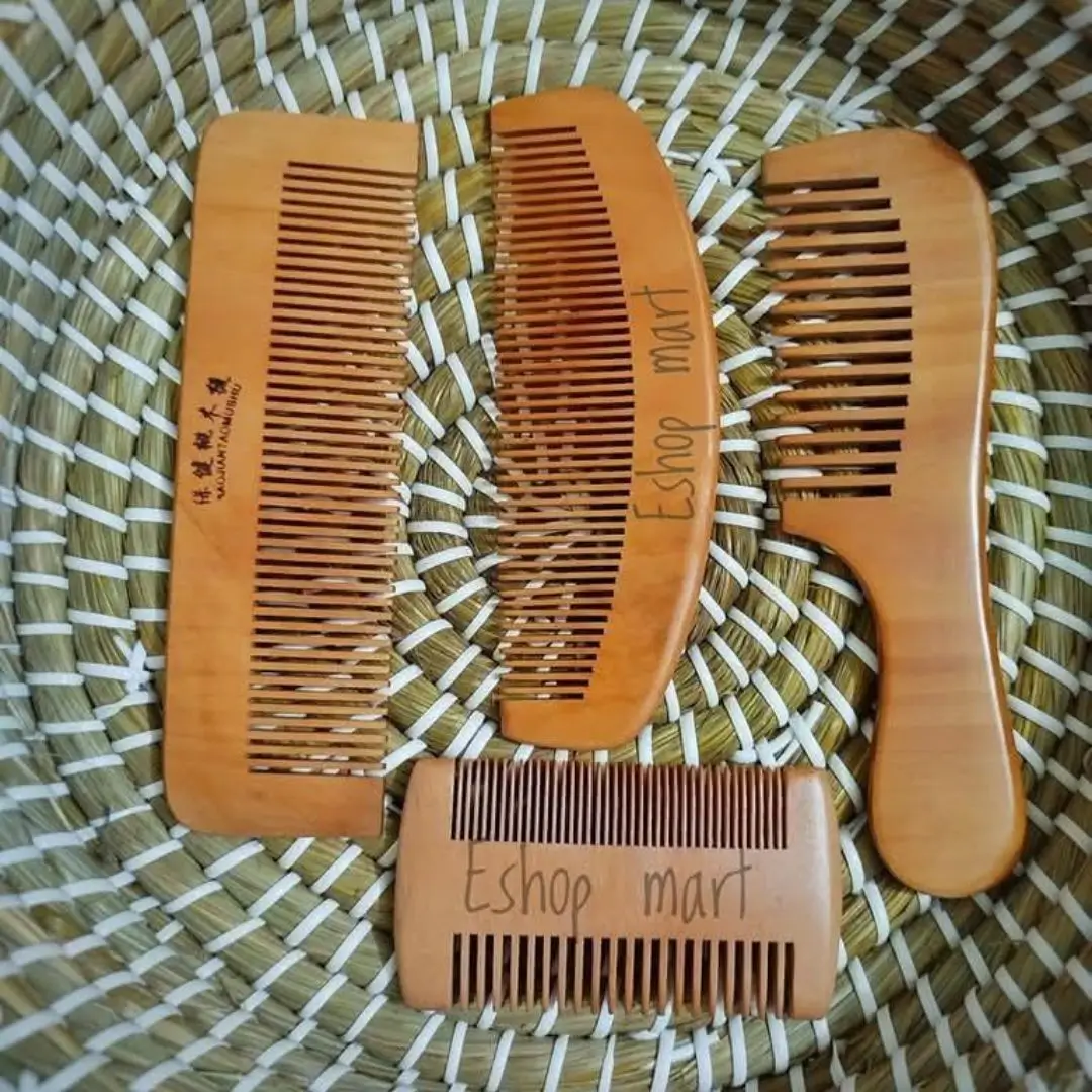 Classic Natural Wooden Hair Brush with Massaging Bristles