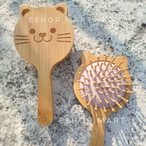 Eco-Friendly Bamboo Mini Cat Hair Brush