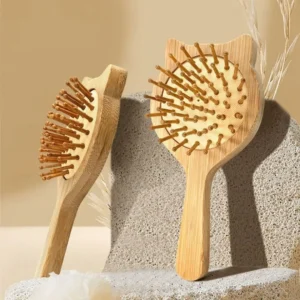 Eco-Friendly Bamboo Mini Cat Hair Brush