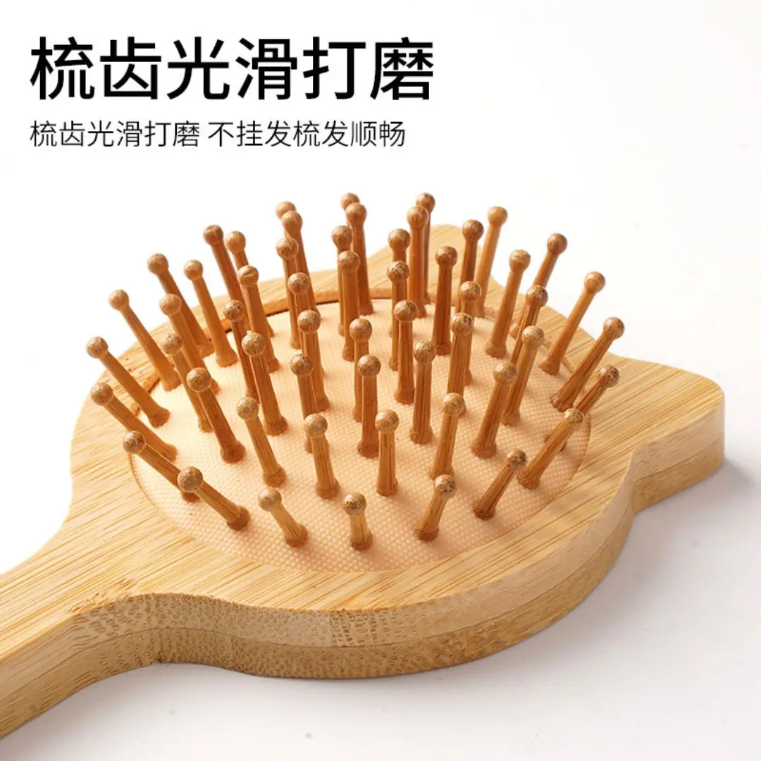 Mini Cat Shaped Bamboo Hair Brush