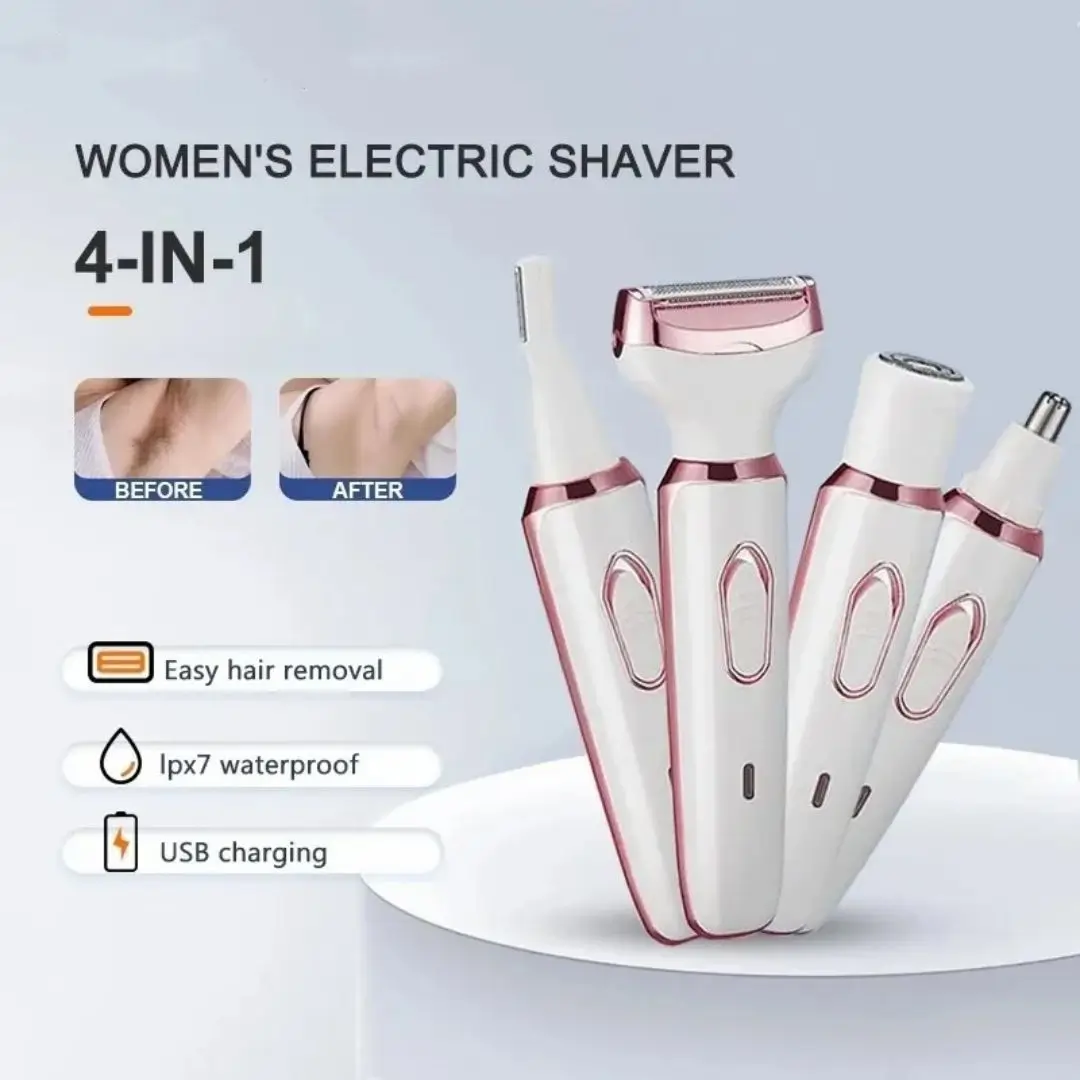 Interchangeable Heads for Women's Grooming Kit