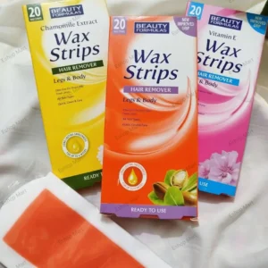 Beauty Formulas Wax Strips for Legs & Body – 20 Ready-to-Use