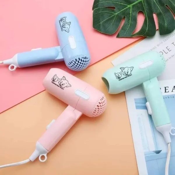 Colorful Cute Mini Hair Dryers in Pastel Colors