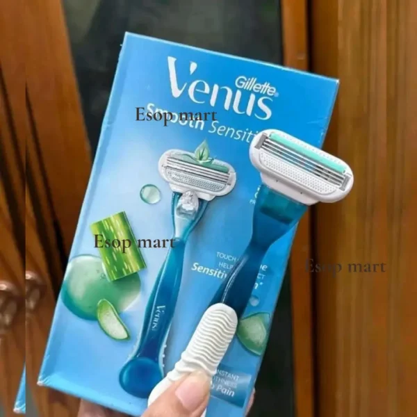 Gillette Venus Smooth Sensitive, Venus razor for women, Best women razor for sensitive skin, Hair removal razor Bangladesh, Women body shaver, Eshop Mart cosmetics