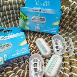 Gillette Venus Smooth Sensitive 4 Refills real pack shot
