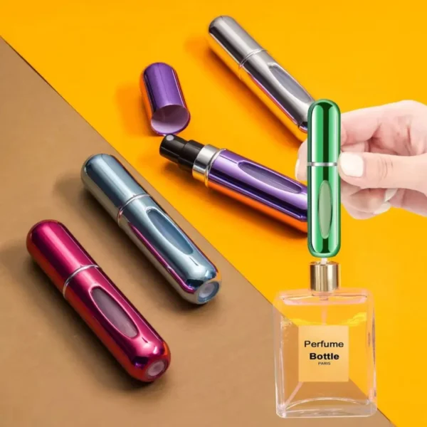 Refillable perfume atomizer bottles with bottom pump demo