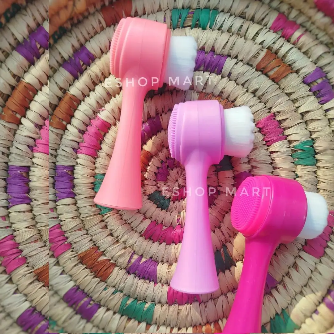 Facial cleansing brush before after blackheads and pores removal results