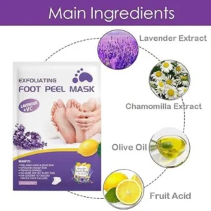 APPTI Exfoliating Foot Peel Mask – Lavender & Vitamin C (1 Pair)