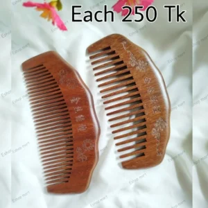 Engraved Natural Sandalwood Anti-Static Wooden Hair Comb