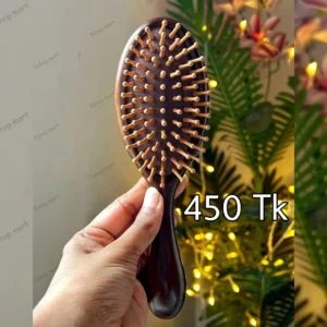 Natural Sandalwood Paddle Hair Brush oval shape