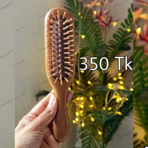 Natural Sandalwood Paddle Hair Brush long shape