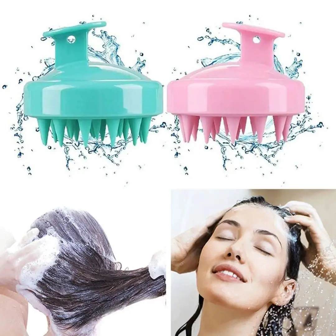 Soft Silicone Scalp Massager and Shampoo Brush