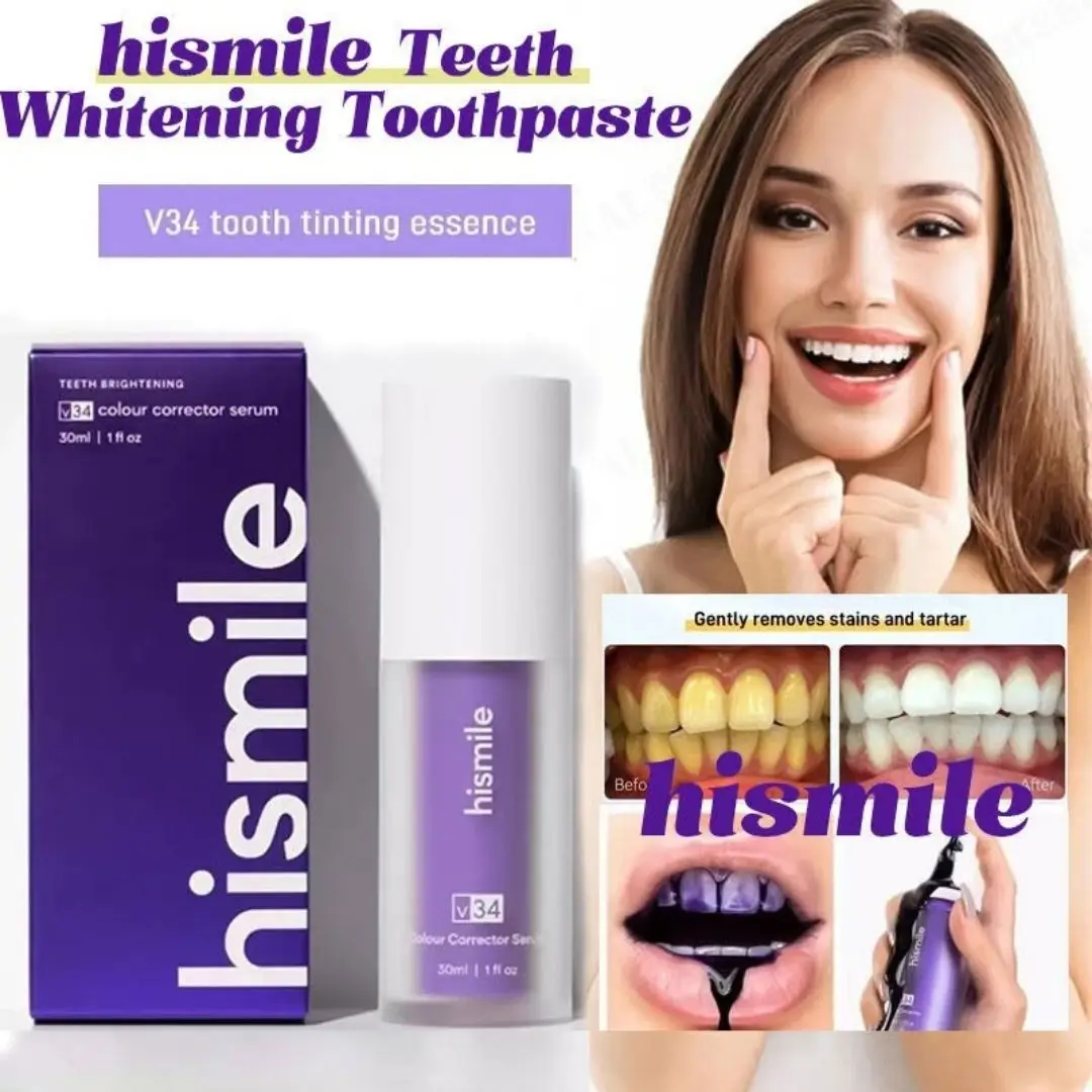 Hismile V34 Colour Corrector Serum 30ml Bottle with Packaging