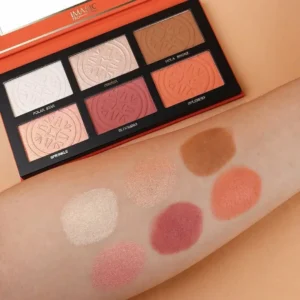 IMAGIC Professional Cosmetics Touch Palette (6 Color Highlight, Blush & Bronzer Palette)