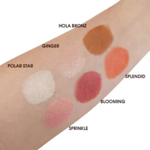 IMAGIC Professional Cosmetics Touch Palette (6 Color Highlight, Blush & Bronzer Palette)